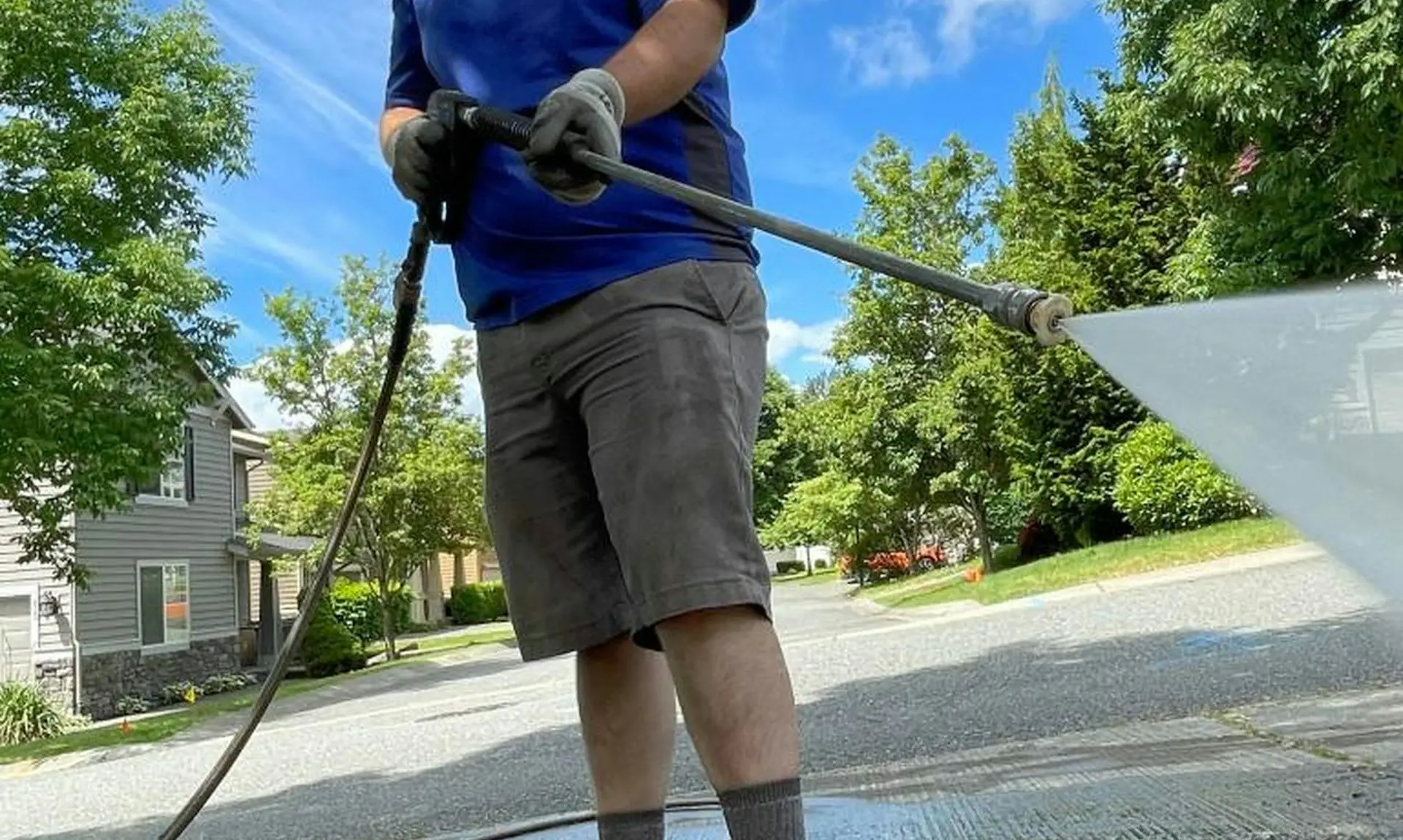 Pressure washing